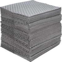 Industrial-Grade Fine Fibre Sorbent Pads, Universal, 15" x 17", 40 gal. Absorbancy Brunswick Fyr & Safety