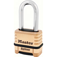 Cadenas &agrave; combinaison ProSeries, Argent, Rev&ecirc;tement en laiton, Largeur de 2-1/4" Brunswick Fyr & Safety