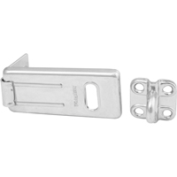 General Security Hardened Steel Hasp, Silver Brunswick Fyr & Safety