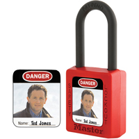 Zenex™ Thermoplastic Photo Padlock Identification Labels SEJ530 | Brunswick Fyr & Safety