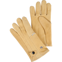 Driver's Style Gloves, Large, Grain Cowhide Palm, Fleece Inner Lining SEK146 | Brunswick Fyr & Safety