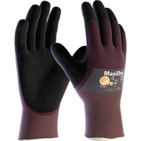 Gants MaxiDry, Moyen, R&ecirc;vetement Mousse de nitrile, Calibre 18, Enveloppe en Nylon Brunswick Fyr & Safety