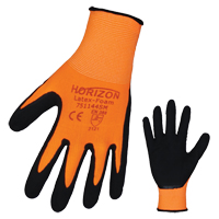 Horizon™ Work Gloves, 8/Medium, Rubber Latex Coating, 13 Gauge, Polyester Shell SEK338 | Brunswick Fyr & Safety