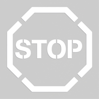 Floor Marking Stencils - Stop, Pictogram, 20" x 20" SEK519 | Brunswick Fyr & Safety