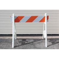Barricades, A-Frame, 28.6" L x 40" H, Orange/White SEK532 | Brunswick Fyr & Safety
