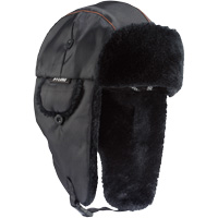 Chapeau de trappeur classique N-Ferno 6802, Doublure en Fourrure synth&eacute;tique, Moyen/Petit, Noir Brunswick Fyr & Safety