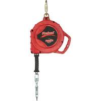 Rebel Self Retracting Lifeline, 50', Stainless Steel, Swivel Brunswick Fyr & Safety