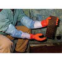 Gants 640 r&eacute;sistants aux produits chimiques, Taille Moyen, 25" lo, PVC, Doublure en Coton, 43.3-mil Brunswick Fyr & Safety