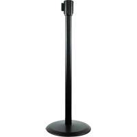Poteaux recepteurs Slimline TensaBarrier, Hauteur de 38", Noir Brunswick Fyr & Safety