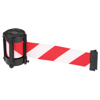 Cassettes de rechange pour Tensabarrier pour l'ext&eacute;rieur, Advance ou StowAway, 13', Ruban Blanc Brunswick Fyr & Safety