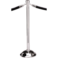 Poteaux portatifs, Hauteur de 39", Chrome poli Brunswick Fyr & Safety
