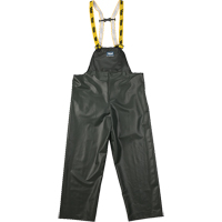 Pantalon de pluie &agrave; bavette Journeyman r&eacute;sistant aux produits chimiques, Petit, Vert, Polyester/PVC Brunswick Fyr & Safety