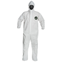 ProShield&reg; 50 Coveralls, Small, White, Microporous Brunswick Fyr & Safety