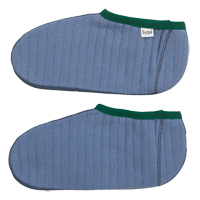 Chaussons pour bottes en caoutchouc, Hommes, T-Grand, Bleu/Vert, Coton/Molleton Brunswick Fyr & Safety