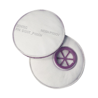 Filtre pour respirateur Diskit, Filtre contre les particules avec suppresion de vapeurs nuisibles, Vapeur organique/Filtre P100 Brunswick Fyr & Safety
