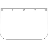 Dynamic Die Cut Faceshield Visor, PETG, Clear Tint Brunswick Fyr & Safety