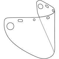Dynamic Formed Faceshield, Copolyester/PETG, Clear Tint Brunswick Fyr & Safety