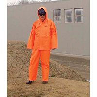 Hurricane Flame Retardant/Oil Resistant Rain Suits - Rainsuits, 4X-Large, High Visibility Orange Brunswick Fyr & Safety