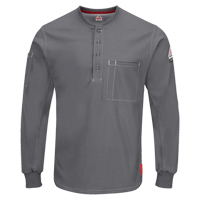 Chemises Henley Excel FR &agrave; manches longues, Petit, Gris Brunswick Fyr & Safety