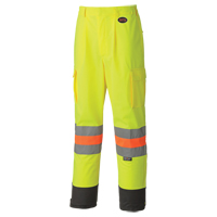 6009 Breathable Traffic Safety Pants, Polyester, X-Small, High Visibility Lime-Yellow Brunswick Fyr & Safety