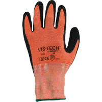 Vis-Tech Y9294 Cut Resistant Gloves, Size X-Large/10, 13 Gauge, Polyurethane Coated, Stainless Steel Shell, ANSI/ISEA 105 Level 4 SGC438 | Brunswick Fyr & Safety