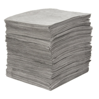 Premium Meltblown Sorbent Pads, Universal, 15" x 18", 25 gal. Absorbancy Brunswick Fyr & Safety