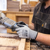 Cut Resistant Glove, Size Small/7, 10 Gauge, Foam Nitrile Coated, Dyneema&reg; Shell, ASTM ANSI Level A3/EN 388 Level C Brunswick Fyr & Safety