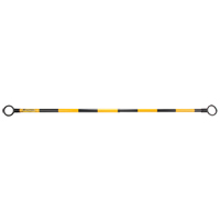 Telescopic Barricade Bar, 85" Extended Length, Black/Yellow Brunswick Fyr & Safety