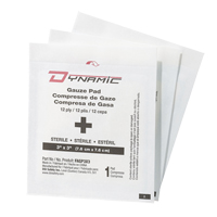 Dynamic™ Gauze, Pad, 3" L x 3" W, Sterile, Medical Device Class 1 SGC787 | Brunswick Fyr & Safety