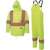 5619 Habit de pluie Oxford 150D, Polyester, 2T-Grand, Jaune lime Brunswick Fyr & Safety