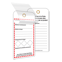 &eacute;tiquettes SGH auto-plastifiantes pour le milieu de travail, Papier cartonn&eacute;, 3" la x 6" h, Français Brunswick Fyr & Safety