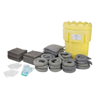 Spill Kit, Universal, Salvage Drum, 95 US gal. Absorbancy SGD801 | Brunswick Fyr & Safety