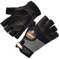 ProFlex 901 Half-Finger Leather Impact Gloves, Small, Grain Leather Palm, Hook & Loop Cuff Brunswick Fyr & Safety