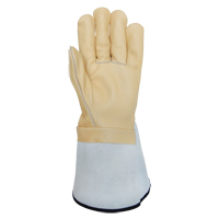 Lineman's Gloves, Large, Grain Cowhide Palm SGE165 | Brunswick Fyr & Safety