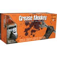 Grease Monkey&reg; Gloves, Medium, Latex, 15-mil, Powder-Free, Blue Brunswick Fyr & Safety