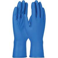 Grippaz Gloves, Small, Nitrile, 8-mil, Powder-Free, Blue Brunswick Fyr & Safety