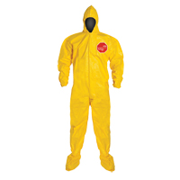 Coveralls, Medium, Yellow, Tychem&reg; 2000 Brunswick Fyr & Safety
