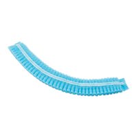 Pleated Bouffant Cap, Polypropylene, 21", Blue Brunswick Fyr & Safety