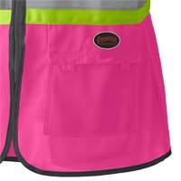 139PK Women's Safety Vest, Pink, X-Small, Polyester Brunswick Fyr & Safety