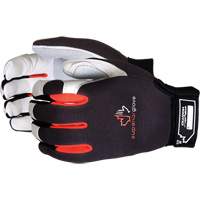 Clutch Gear&reg; Mechanic's Gloves, Grain Leather/Split Leather Palm, Size Small Brunswick Fyr & Safety