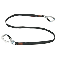 Squids&reg; 3139  Double-Locking Tool Lanyard with Swivel, Fixed Length, Dual Carabiner Brunswick Fyr & Safety