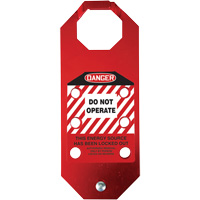 Stopout<sup>®</sup> OSHA Danger Aluma-Tag™ Do Not Operate Hasp, Red SGH859 | Brunswick Fyr & Safety