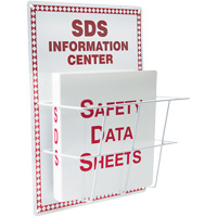 Basket-Style Aluminum Safety Data Sheet Center, English, Binders Included SGH868 | Brunswick Fyr & Safety