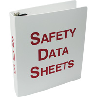 Plastic Safety Data Sheet Binder SGH871 | Brunswick Fyr & Safety