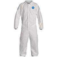 Coveralls, Medium, White, Tyvek&reg; 400 D Brunswick Fyr & Safety