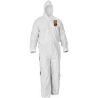 Combinaisons avec dos respirant Kleenguard A40, Grand, Bleu/Blanc, Microporeux/SMS Brunswick Fyr & Safety