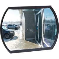 Roundtangular Convex Mirror with Bracket, 12" H x 18" W, Indoor/Outdoor SGI557 | Brunswick Fyr & Safety