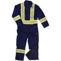 Reflective Duck Coveralls, Small, Navy Blue Brunswick Fyr & Safety