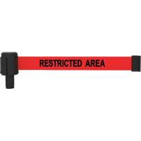 PLUS Banner Cassette, Restricted Area, 15', Red Tape SGI995 | Brunswick Fyr & Safety