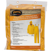 577 V&ecirc;tements imperm&eacute;ables 3 morceaux, Polyester/PVC, 5T-Grand, Jaune Brunswick Fyr & Safety